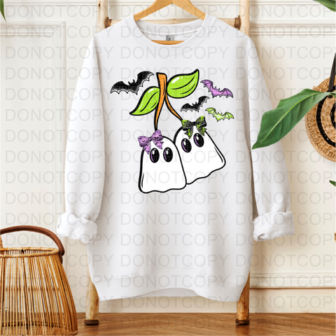 Cherry Ghosties DTF or Sublimation Transfer