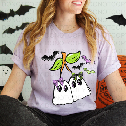 Cherry Ghosties DTF or Sublimation Transfer