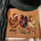 Christmas Chickens DTF or Sublimation Transfer