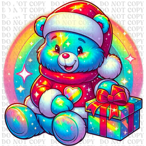 Christmas Care Bear Bundle DTF or Sublimation Transfer
