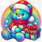 Christmas Care Bear Bundle DTF or Sublimation Transfer