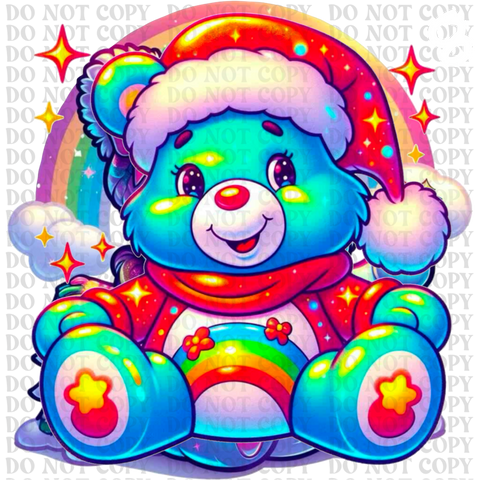 Christmas Care Bear Bundle DTF or Sublimation Transfer