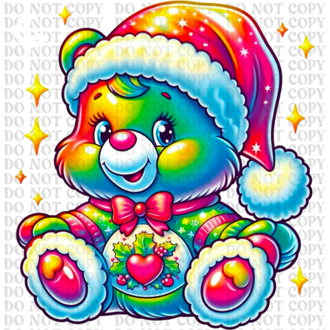 Christmas Care Bear Bundle DTF or Sublimation Transfer