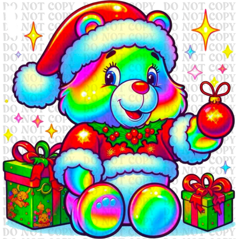 Christmas Care Bear Bundle DTF or Sublimation Transfer