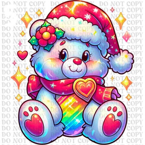 Christmas Care Bear Bundle DTF or Sublimation Transfer