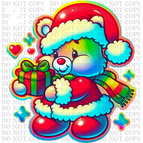 Christmas Care Bear Bundle DTF or Sublimation Transfer