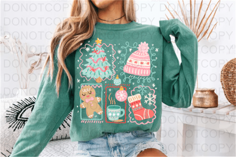 Christmas Collage DTF or Sublimation Transfer