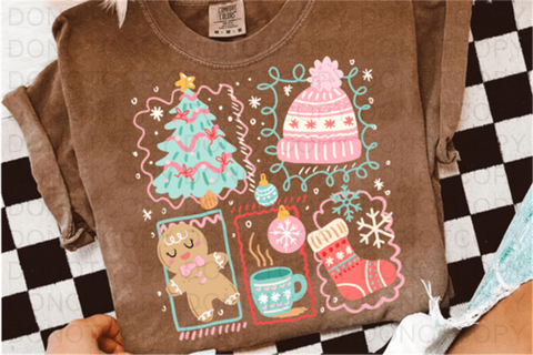 Christmas Collage DTF or Sublimation Transfer