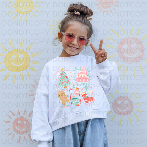 Christmas Collage DTF or Sublimation Transfer