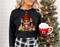 Christmas Cow DTF or Sublimation Transfer