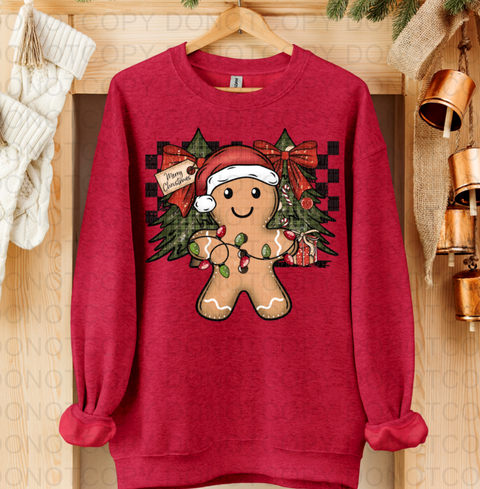 Gingerbread Christmas DTF or Sublimation Transfer