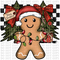 Gingerbread Christmas DTF or Sublimation Transfer