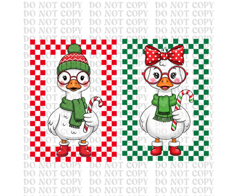 Christmas Goose DTF or Sublimation Transfer