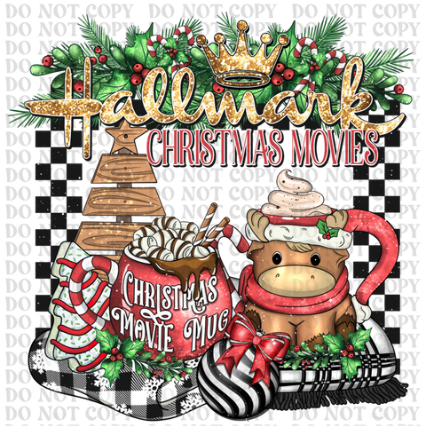Christmas Movies DTF or Sublimation Transfer