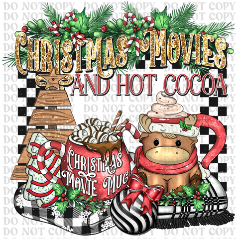 Christmas Movies DTF or Sublimation Transfer