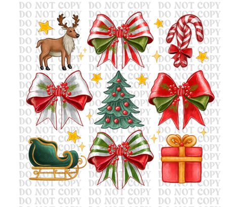 Christmas Set DTF or Sublimation Transfer