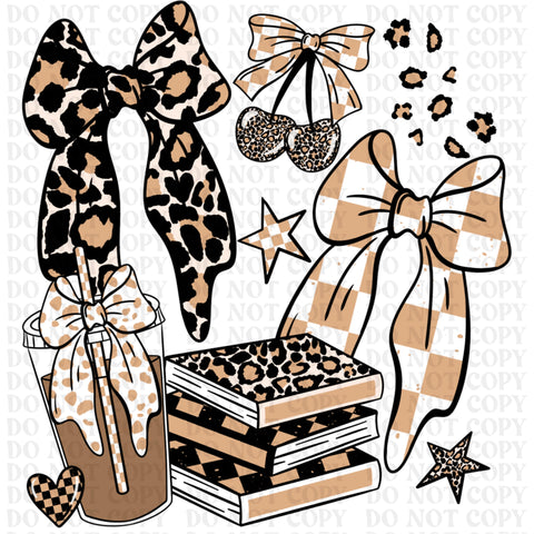 Coffee Collage DTF or Sublimation Transfer