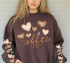 Coffee Hearts DTF or Sublimation Transfer