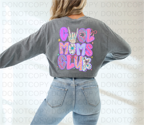 Cool Moms Club DTF or Sublimation Transfer