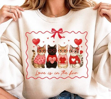 Love Is In The Fur DTF or Sublimation Transfer