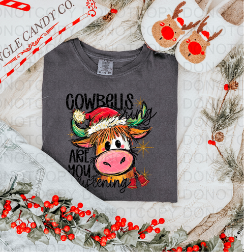 Cowbells Ring DTF or Sublimation Transfer