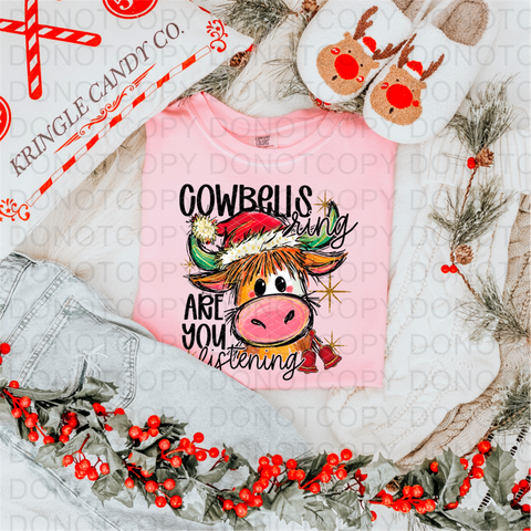 Cowbells Ring DTF or Sublimation Transfer