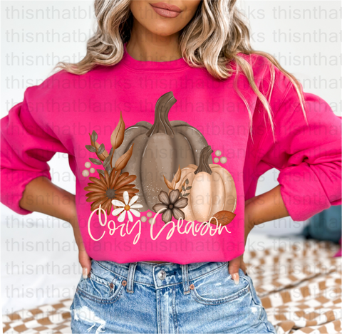 Cozy Season Pumpkin DTF or Sublimation Transfer