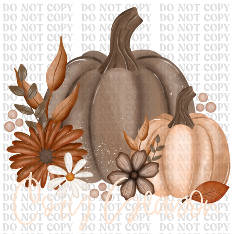 Cozy Season Pumpkin DTF or Sublimation Transfer