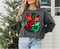 Crazy Christmas Smiley DTF or Sublimation Transfer