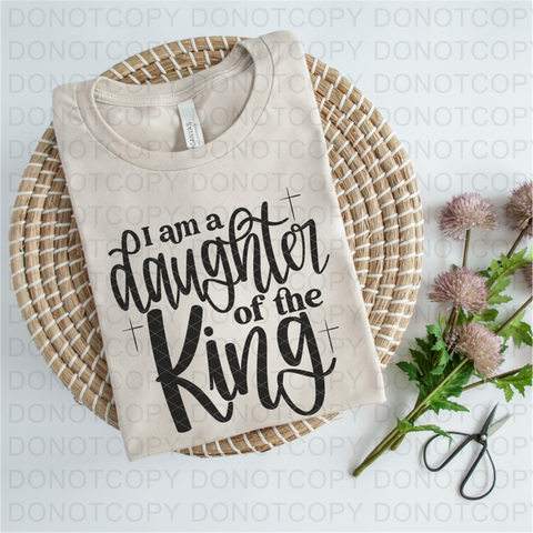 Daughter of a King DTF or Sublimation Transfer