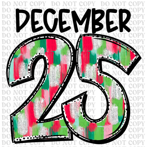 December 25th DTF or Sublimation Transfer