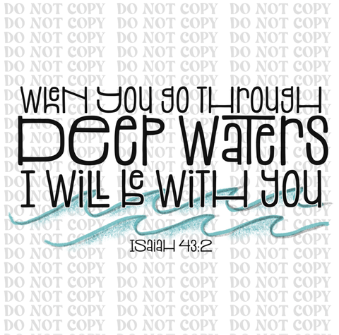 Deep Waters DTF or Sublimation Transfer