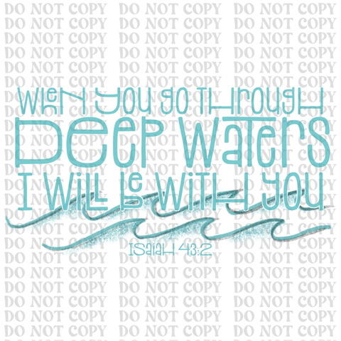 Deep Waters DTF or Sublimation Transfer