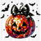 Disco Pumpkin DTF or Sublimation Transfer