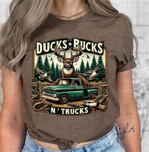 Ducks and Bucks DTF or Sublimation Transfer