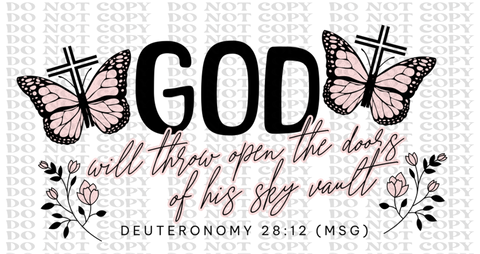 Deuteronomy 2812 DTF or Sublimation Transfer