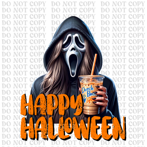 Dutch Bros Girl DTF or Sublimation Transfer