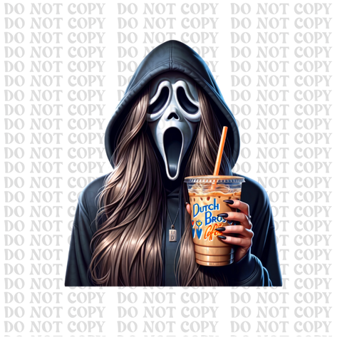 Dutch Bros Girl DTF or Sublimation Transfer
