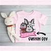 Customized Bunny Plate DTF or Sublimation Transfer