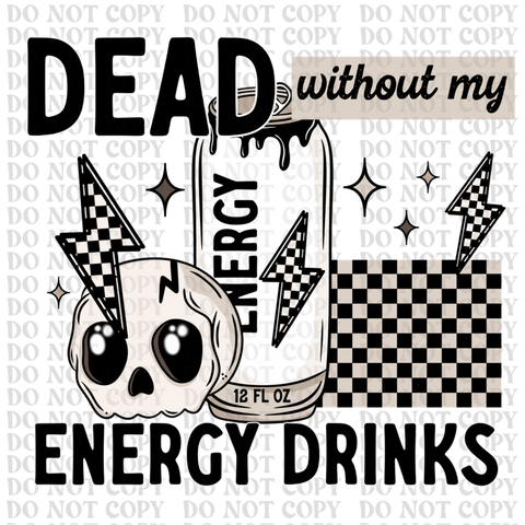 Energy Drinks DTF or Sublimation Transfer