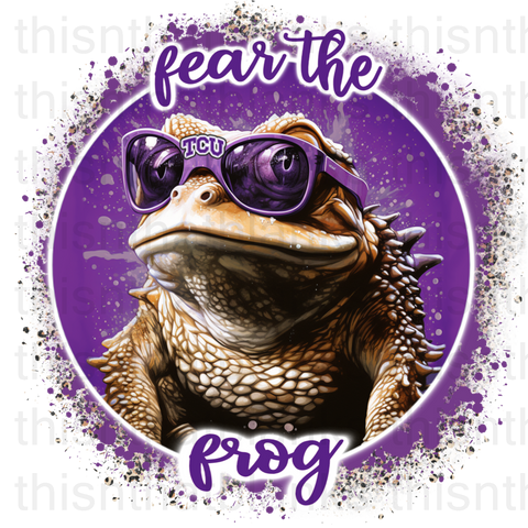 Fear The Frog Sublimation or DTF Transfer