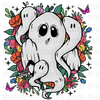 Floral Ghost Halloween Sublimation or DTF Transfer