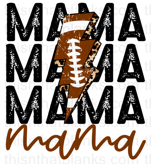 Football Mama Sublimation or DTF Transfer