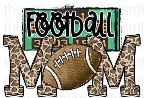 Football Mom Sublimation or DTF Transfer