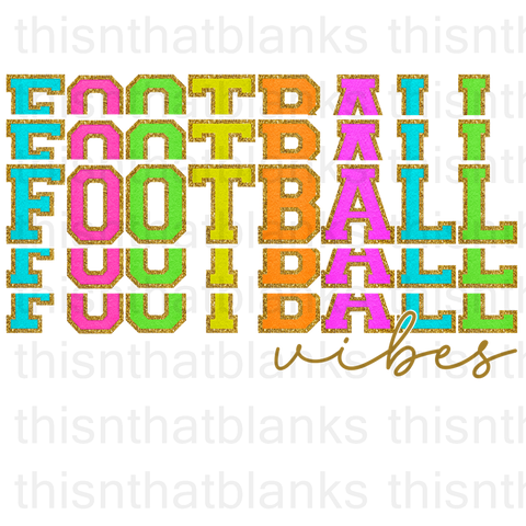 Football Vibes Sublimation Or DTF Transfer