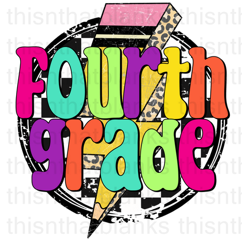 Fourth Grade Sublimation Or DTF Transfer