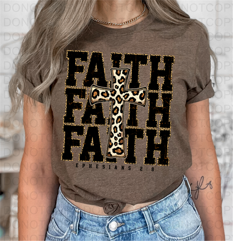 Faith Cross DTF or Sublimation Transfer
