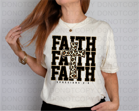 Faith Cross DTF or Sublimation Transfer