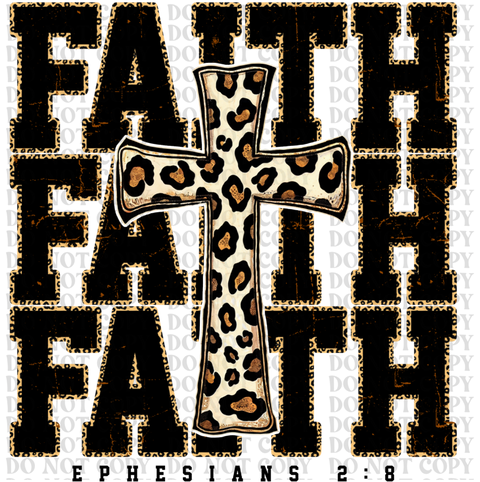 Faith Cross DTF or Sublimation Transfer