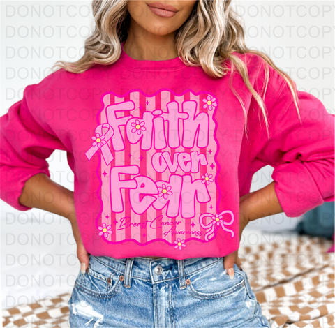 Fear Over Faith DTF or Sublimation Transfer